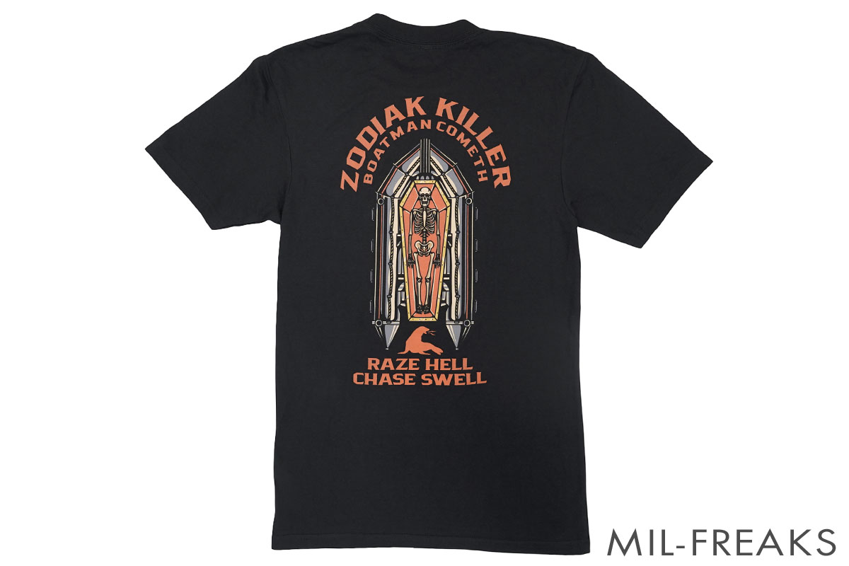 URT “ZODIAK KILLERS Boatman Cometh” ドライ Tシャツ ブラック