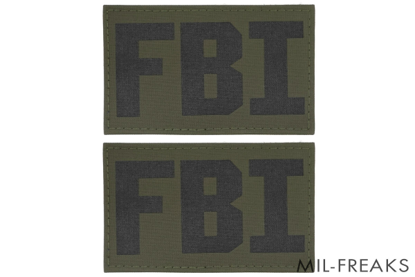 TMC "LE FBI" ラージパッチ 2枚セット ブラック/レンジャーグリーン