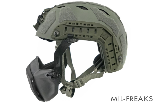 TMC Ops-Coreタイプ FAST SF ヘルメット + Ops-Coreタイプ MANDIBLE フェイスガードセット フォリッジグリーン