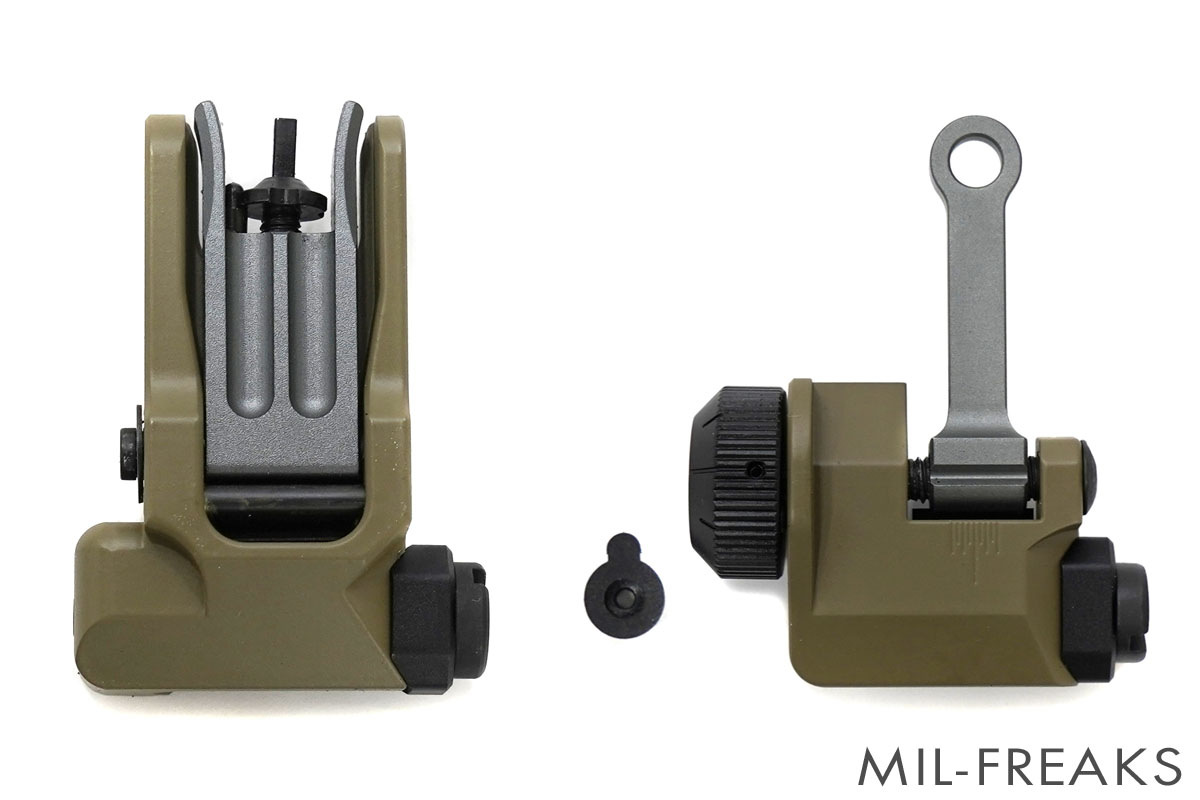 SAA Knight'sタイプ KAC M4/MK18 Folding フリップアップ アイアン 