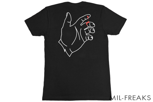 Albert Defense “New Black Hand” Tシャツ ブラック