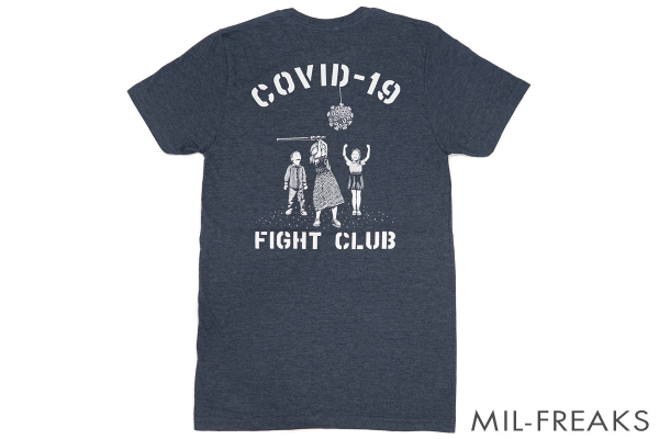 URT “COVID-19 FIGHT CLUB” ドライ Tシャツ ネイビーヘザー