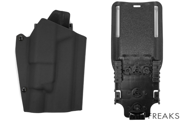 TMC T.REX ARMSタイプ Ragnarok カイデックスホルスター + Safarilandタイプ QLSセット Marui Glock 17 + X300 ブラック